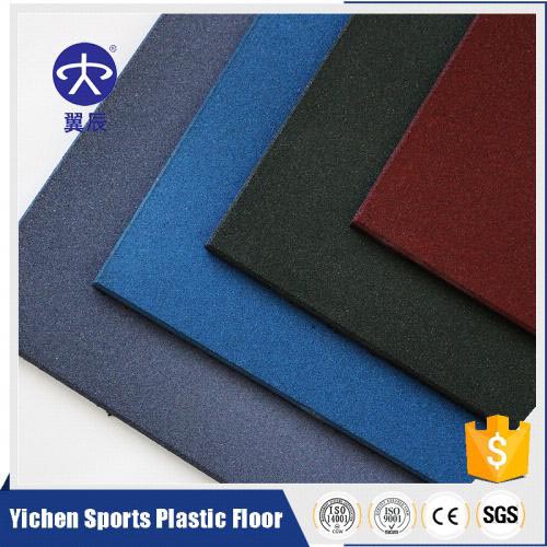 Solid color rubber floor